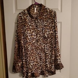 Leopard Print Women's Top